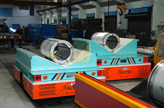 rail guided transfer trolley industrial