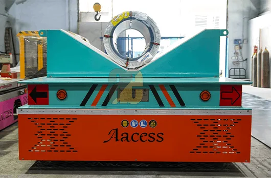 rail guided transfer trolley