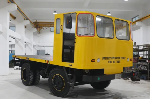 battery operated industrial trolley