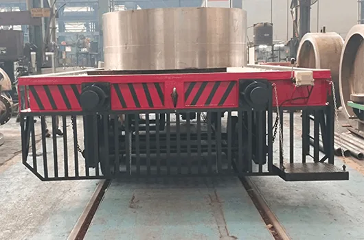 trackless trolley with lifting platform