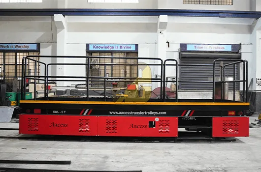 trackless trolley with lifting platform