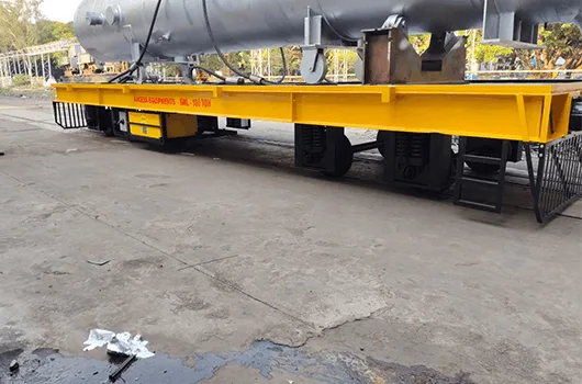 trackless trolley with lifting platform