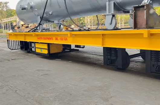 trackless trolley with lifting platform