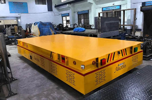 trackless trolley with lifting platform