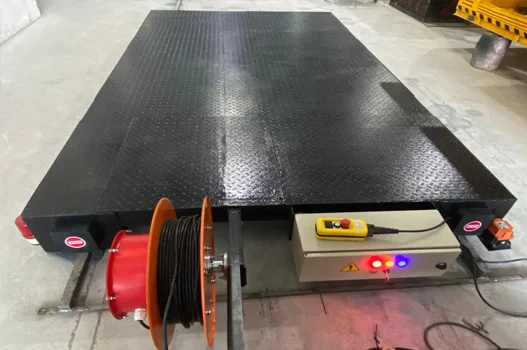electrically operated transfer trolley