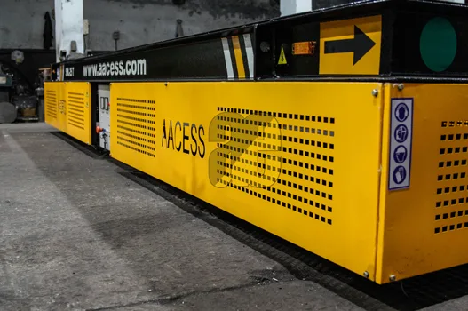 rail guided trolley industrial application