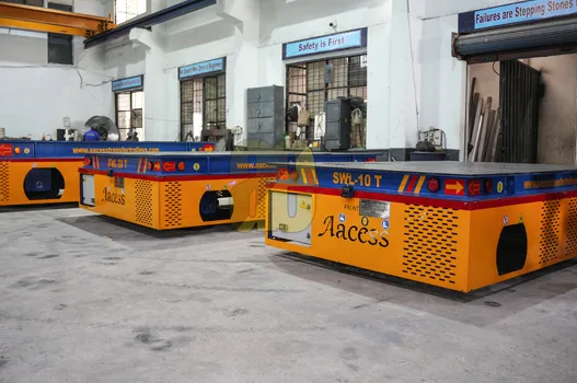 90 degree rotational transfer trolley